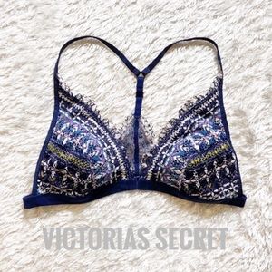 Victorias Secret Blue Lace Swim Top